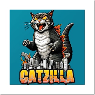 Catzilla S01 D15 Posters and Art